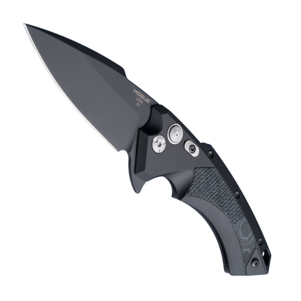 X5 Manual Flipper: 4.0" Spear Point Blade - Black Cerakote Finish, Matte Black Aluminum Frame & G-Mascus Black G10 Inserts
