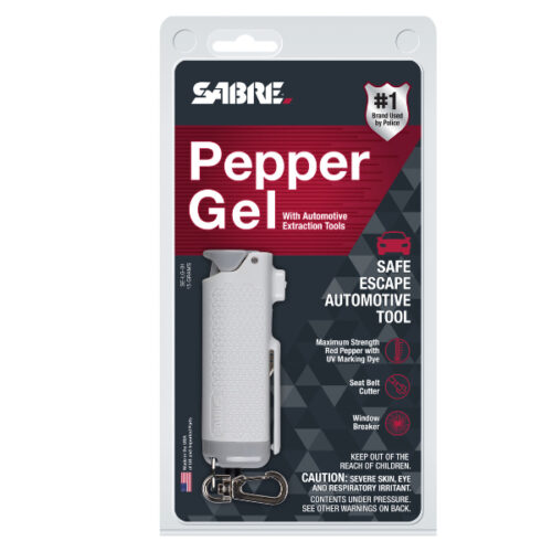 SABRE SAFE ESCAPE 3-IN-1 PEPPER GEL WITH SEAT BELT CUTTER AND WINDOW BREAKER