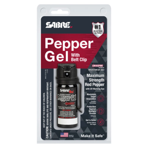 SABRE CROSSFIRE PEPPER GEL WITH BELT CLIP